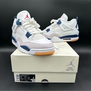 NWT 2025 NIKE SB x JORDAN 4 NAVY MENS 10 DEADSTOCK OG ALL